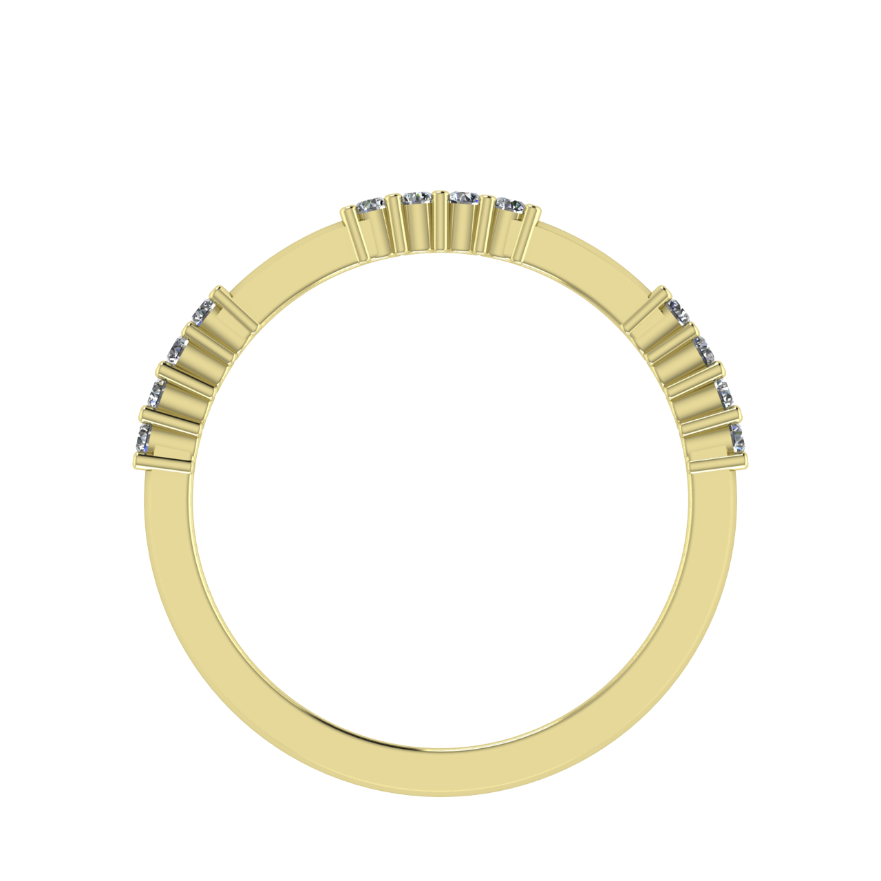 DIAMOND BANDS & STACKABLES HALFWAY ETERNITY STACKABLE RINGS & BANDS